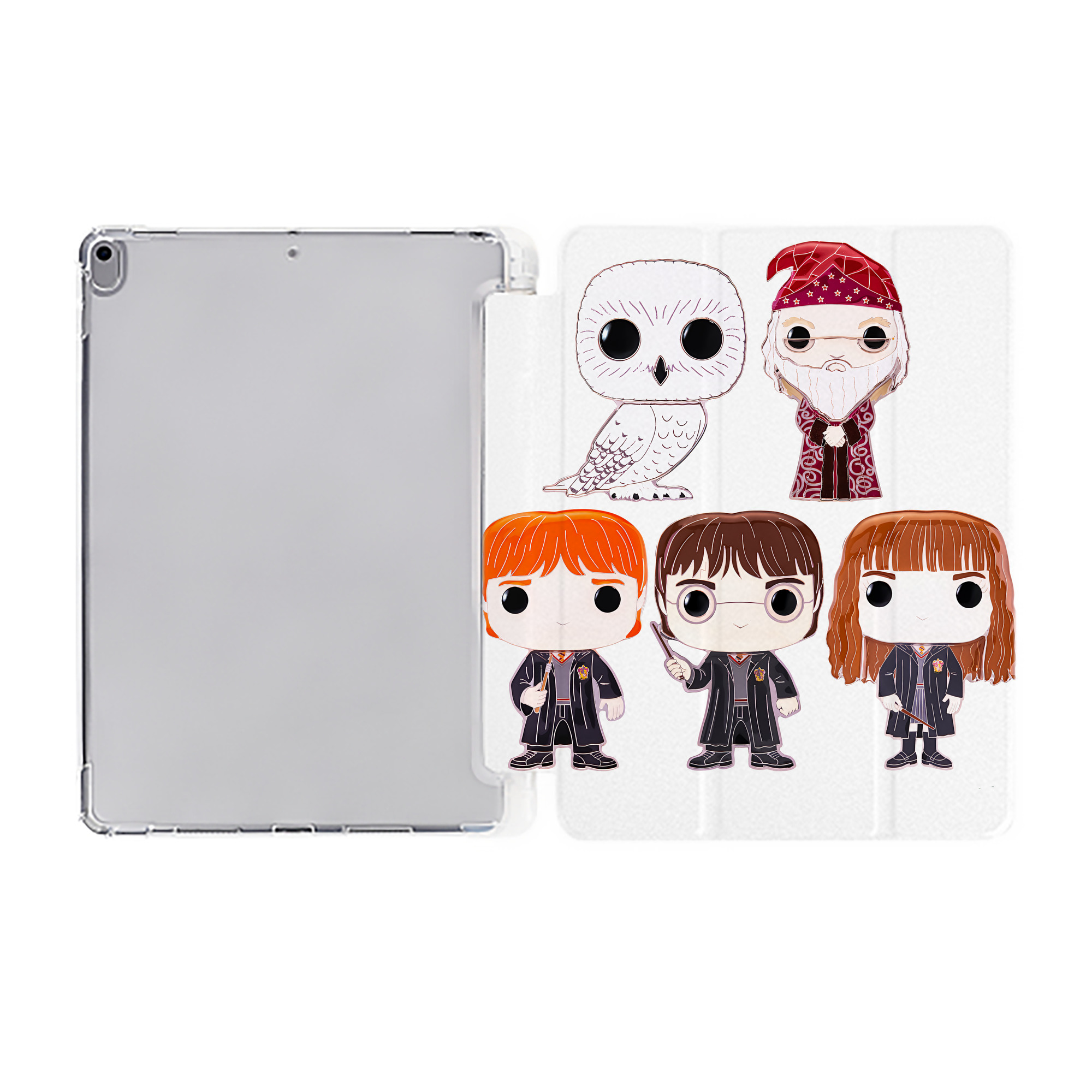 （画像用） Harry Potter ハリー・ポッターシリーズ IPad ケース ペン収納付き 三つ折りスタンド PUレザー×シリコン 対応機種9.5/10.5/10.9インチ